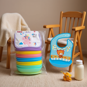 Cartoon Bib 12 Pack Baby Feeding Accessory For Infants - Product Image 2