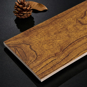 Carreaux de sol en porcelaine imitation bois mat rustique 150x600mm, couleur rouge, pour chambre, hôtel et café. - Product Image 2