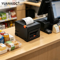 Impresora Térmica de Recibos de 80 mm con Cortador Automático, Uso Comercial, Inalámbrica, Conexión USB/LAN, Compatible con Linux, 203 dpi, FCC ESC/POS
