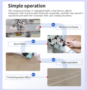 Máquina de Coser Industrial Automática para Exteriores con Motor, de Cama Plana y Puntada de Cadena, Nueva Condición, Marca ENSENKO - Product Image 5