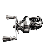 Moulinets de pêche à la ligne KALIOU S180 18+1BB, rapport de transmission 7.2:1, bobine en métal argenté, étanches, pour eau salée et pêche en haute mer.