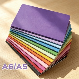 Cuaderno Set A6 A5 Cosido A Mano Tapa Blanda Journal Multicolor Escritura Arcoiris Bullet Bloc <span class=keywords><strong>De</strong></span> Notas Oficina Escuela Regalo - Product Image 1