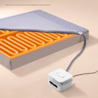 Couverture chauffante électrique en polyester lavable à température contrôlée pour la maison, les pique-niques et l'avion