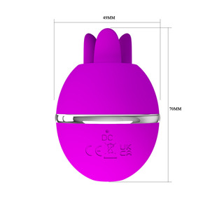 Juguete Sexual Femenino con Succión y Lamido de 3 Frecuencias, Bola de Lengua con Succión, Color Morado, Carga USB - Product Image 3