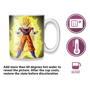 Newest-Design-Hot-Anime-<span class=keywords><strong>Dragon</strong></span>-<span class=keywords><strong>Ball</strong></span>-Goku-Tasses à café <span class=keywords><strong>Tasse</strong></span> à thé au lait changeante de couleur de chaleur ColorCup pour les cadeaux d'anniversaire - Product Image 4