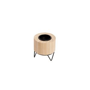 Wooden Tea Light Holder Round 8x8 Natural Wood Color Home Decoration - Product Image 5