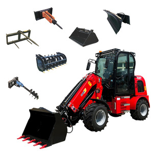 Mini-élévateur télescopique multifonction Toho Th280t flexible, hauteur 5m, capacité 2,5 tonnes, pour l'agriculture, la construction et la logistique - Product Image 1