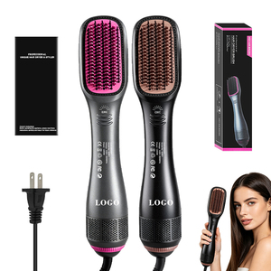 เครื่องหนีบผมไฟฟ้าแบบ 3 ระดับความร้อน ขนแปรงไนลอน พร้อมฟังก์ชั่นยืดผม ตัวเครื่องทำจากวัสดุ ABS ลดราคาพิเศษ - Product Image 1