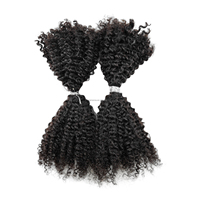 Bundles de cheveux humains vierges Afro Kinky 4B de haute qualité Extensions de cheveux au crochet pour Micro tresses et extensions Micro Locs