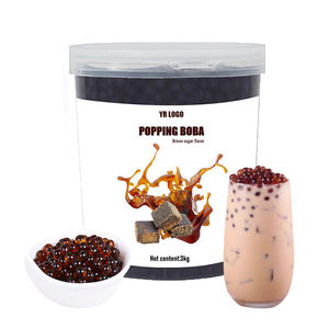 Boba de sucre roux de haute qualité pour les boissons au bubble tea, les garnitures et les desserts à base de boba, prix abordable - Product Image 2