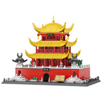 Set de Construcción de Torre Oriental Elite de 1227 Piezas, Sistema de Arquitectura MOC Sofisticado, Bloques Encajables para Niños, Idea de Decoración