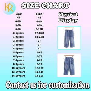 Jeans con Pedrería para Niñas, Estilo Holgado, Pantalones para Niñas con Bolsillos, Venta al Por Mayor - Product Image 3
