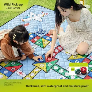 Alfombra de Picnic Ecológica, Impermeable, Gruesa, Suave, Plegable, Cojín Inflable para Asiento de Tienda de Campaña, para Descanso al Aire Libre - Product Image 2