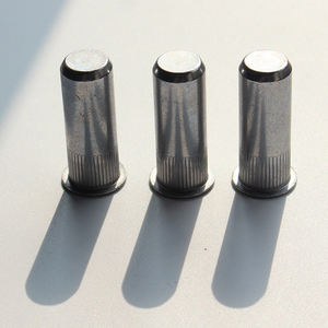 סיטונאי חם מכירה סיטונאי חם לבן מצופה ראש שטוח אגוז אורב עם עיצוב חור עיוור - Product Image 3