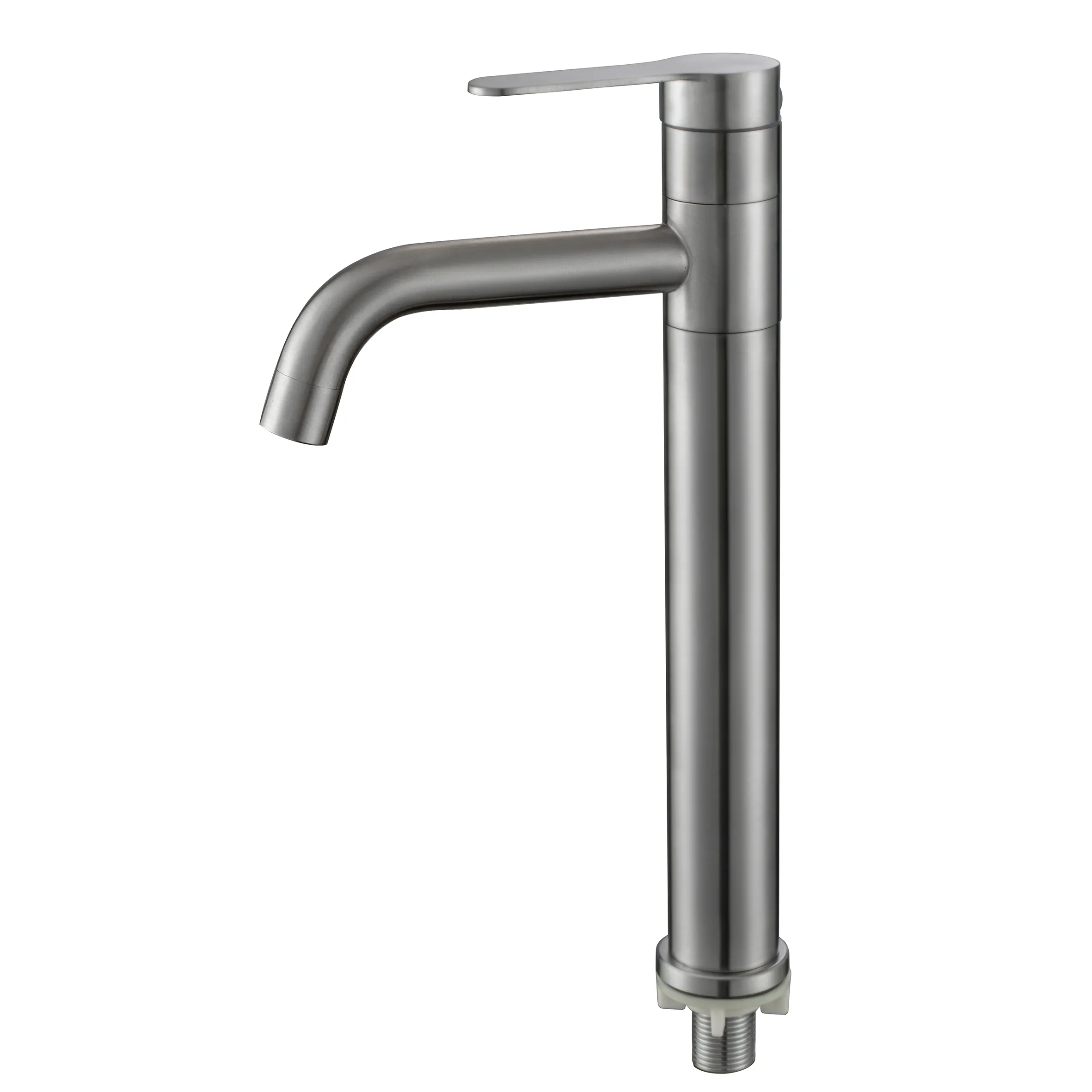 Lavabo in acciaio inossidabile di alta qualità ed economico sopra il rubinetto del lavabo 360 rubinetto per lavabo singolo freddo rotante