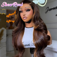 Perruque en cheveux naturels vietnamiens avec dentelle HD, Perruque frontale en dentelle HD 13x6 en cheveux naturels, Ondulation Body Wave, Perruques frontales en dentelle transparente HD complète sans colle