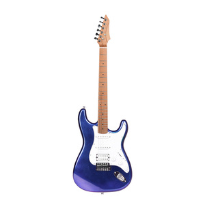 Chitarra Elettrica <span class=keywords><strong>per</strong></span> <span class=keywords><strong>Principianti</strong></span> in Vendita Diretta dalla Fabbrica, Corpo in Pioppo con Tastiera in Acero Carbonizzato e Pickup Attivi S-S-H - Product Image 2