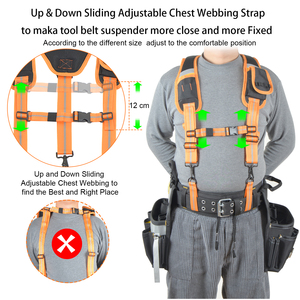 Tutto in uno per elettricista bretelle per falegname con custodia personalizzabile con supporto OEM & ODM - Product Image 3