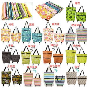 Chariot de courses pliable personnalisé pliable sac pliant réutilisable Oxford 600D chariot d'épicerie pour les femmes supermarché voyage week-end - Product Image 6