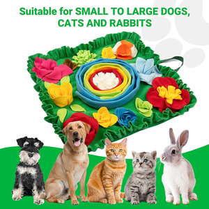 Tapis olfactif interactif pour chiens, jouet pour animaux de compagnie pour les garder occupés, puzzle pour chiens, gamelle à alimentation lente pour chiots, tapis de léchage pour friandises pour animaux de compagnie - Product Image 6