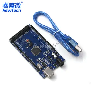 微控制器ATmega16U2兆2560，适用于带USB电缆的Mega2560 R3开发板