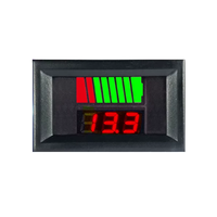 Indicateur de capacité de batterie LED 12V 24V 36V 48V 60V, voltmètre, testeur de tension numérique pour affichage du niveau de charge de la batterie de voiture M119