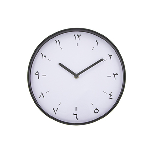 Black <b>Plastic</b> Azan Clock Islamic for Home Decor with Calligraphy Clock Face - Product Image 1