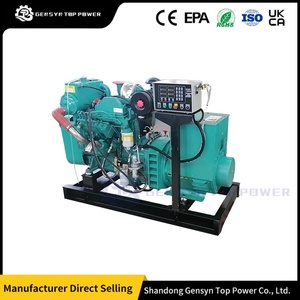Gensyn Top Power CTP Shandong China Manufactured Silent Marine Diesel Generator 1500RPM 1800RPM Multi Voltage 12V 24V Auto Start