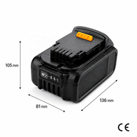 Baterai Alat Tenaga Isi Ulang Li-ion 20V untuk DEW DCB200 DCB180 DCB181 DCB182 DCB183 DCB184 DCB185 DCB201 DCB201-2