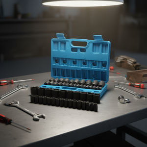 Juego de 26 Llaves de Impacto de 1/2 Pulgada, Métricas de 10mm a 36mm, de 6 Puntas, Acabado en Óxido Negro, Grado Industrial - Product Image 2