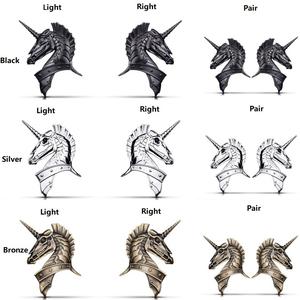 Personalidad Anime dibujos animados unicornio coche emblema alta calidad Metal guerra caballo coche insignia - Product Image 5