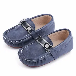 Sepatu Pantofel Slip On Anak Laki-laki dan Perempuan, Sepatu Mokasin Kasual Warna Polos untuk Anak-anak