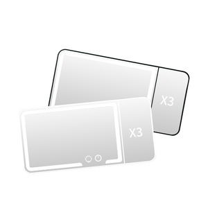 Xách tay USB sạc <span class=keywords><strong>Led</strong></span> trang điểm gương thời trang xe Visor với phóng đại và ba màu đèn cảm ứng chuyển đổi Sun-Shading - Product Image 3