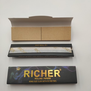 Papel de Liar King Size Ecológico, Recubierto de PVC Virgen, Goma Natural, Orgánico, Sin Blanquear/Blanqueado - Product Image 2