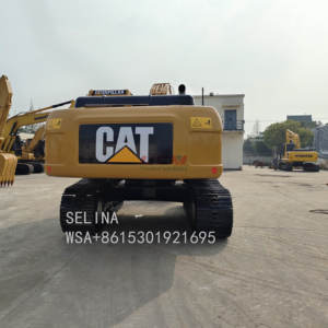 รถขุด CAT 330D สีเหลือง แบบติดตั้งบนราง สำหรับงานก่อสร้าง - Product Image 2
