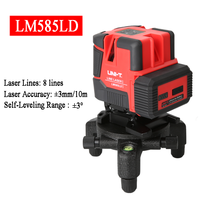 LM573LD-II LM575LD LM585LD UNI-T Laser vert 2 lignes 4D 360° avec étui rigide, fixation murale, certifié CE, haute précision, vertical A403