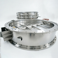 Vanne papillon de régulation de volume d'air en acier inoxydable grand diamètre pour ventilation