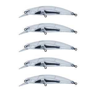 Haut à droite R-8388 110mm 15.4g naufrage méné en gros ABS leurre non peint Transparent blanc leurre corps leurres artificiels - Product Image 6