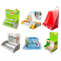 Mesa de tienda personalizable, estantes de exhibición de escritorio, caja PDQ, Mostrador de jugo de leche, soporte de exhibición de cartón, estantes de exhibición de tablero de espuma de PVC