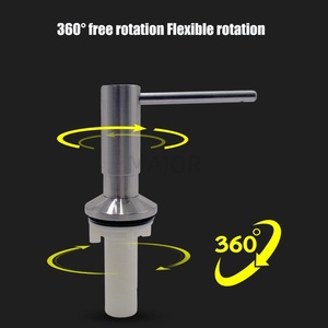 Dispenser di Sapone Liquido Personalizzato <span class=keywords><strong>per</strong></span> Lavello da Cucina con Testa della Pompa in Ottone, Dispenser Integrato <span class=keywords><strong>per</strong></span> <span class=keywords><strong>Detersivo</strong></span> <span class=keywords><strong>Piatti</strong></span> - Product Image 6