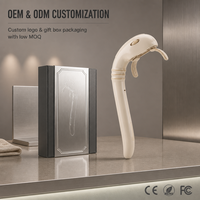 Masseur Seahorse à 3 vitesses, rechargeable, à long manche, pour le cou, les épaules, le dos, soulagement des douleurs musculaires