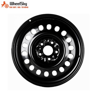 Roue de secours en acier Wheelsky 725703 17 pouces 17x4.0 PCD 5x114.3, nouvelle, noire, avec revêtement E-coating, 725703 - Product Image 5