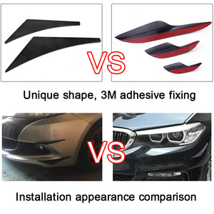 สปลิตเตอร์กันชนหน้ารถยนต์ CRASTP สำหรับ BMW E90 E92 E93 M3 ลายคาร์บอน พร้อมช่องระบายอากาศและสกรู - Product Image 4
