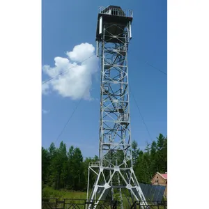 Tours de surveillance et tours de télécommunication préfabriquées de 15m, 20m, 25m, 30m, 35m, 40m et accessoires pour l'observation, la garde et la surveillance - Product Image 5