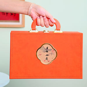 Persimmon Tea Set Ceramic Portable Gift <b>Box</b> Complete Teacup Set For Festival Celebrations <b>Presents</b> - Product Image 4