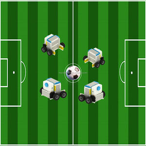 Robot de Fútbol Compatible con <span class=keywords><strong>Lego</strong></span> Technic, Juguete de Codificación STEM No Hexagonal para Niños Preescolares de 4+ Años |   Kit de Bloques de Construcción Seguro y Fácil de Usar - Product Image 3