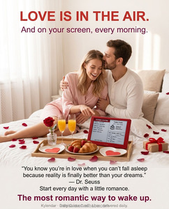 Cadeau de la Saint-Valentin Intelevia, calendrier intelligent, <span class=keywords><strong>carte</strong></span> de message d'amour, écran E-Ink de 7 pouces, Wi-<span class=keywords><strong>Fi</strong></span>, rappel automatique des jours fériés, météo en temps réel, envoi - Product Image 6