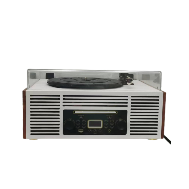 New High Quality Table Top Built-in Speakers Gramophone LP Vinyl Records Wireless USB FM Radio Turntable Player