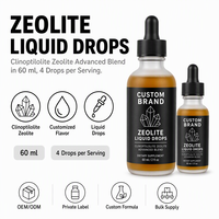GMP ISO NSF Non Gmo COA Certified Zeolite Drops Clinoptilolite Zeolite Advanced Blend Custom Private Label OEM ODM Service
