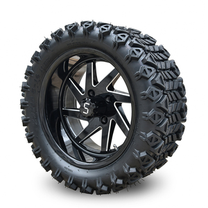 SRGCTW-420 <b>Golf</b> Cart 22x10-14 23x10.5-14 4 Ply Tire and 14 Inch Wheel Assembly - Product Image 1